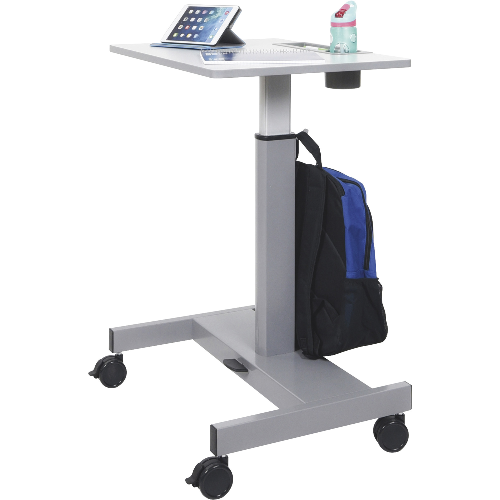 Luxor Adjustable Height Sit/Stand Pneumatic Desk, 29in. to 43.5in.H, Model# STUDENT-P